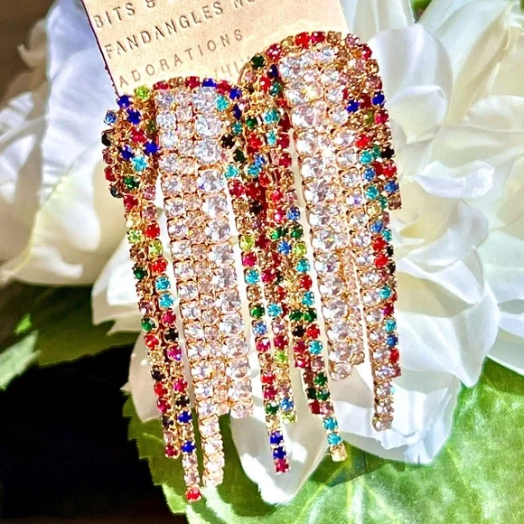 🌺🎉HP🎉🌺 NWT Anthropologie Beaded Crystal Chandeliers - Picture 9 of 16